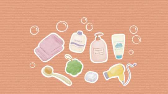 욕실 아이템 일러스트